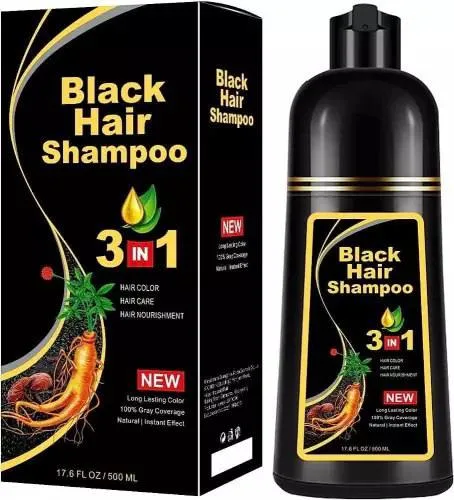 Black Hair Shampoo 3 in 1