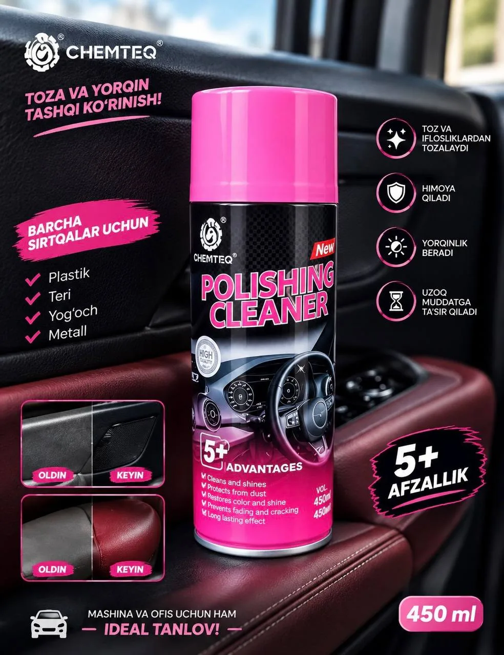 Polishing cleaner — avtomobilingizni yangidek ko‘rsating