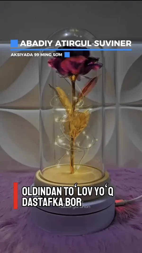 Abadiy atirgul suvenir