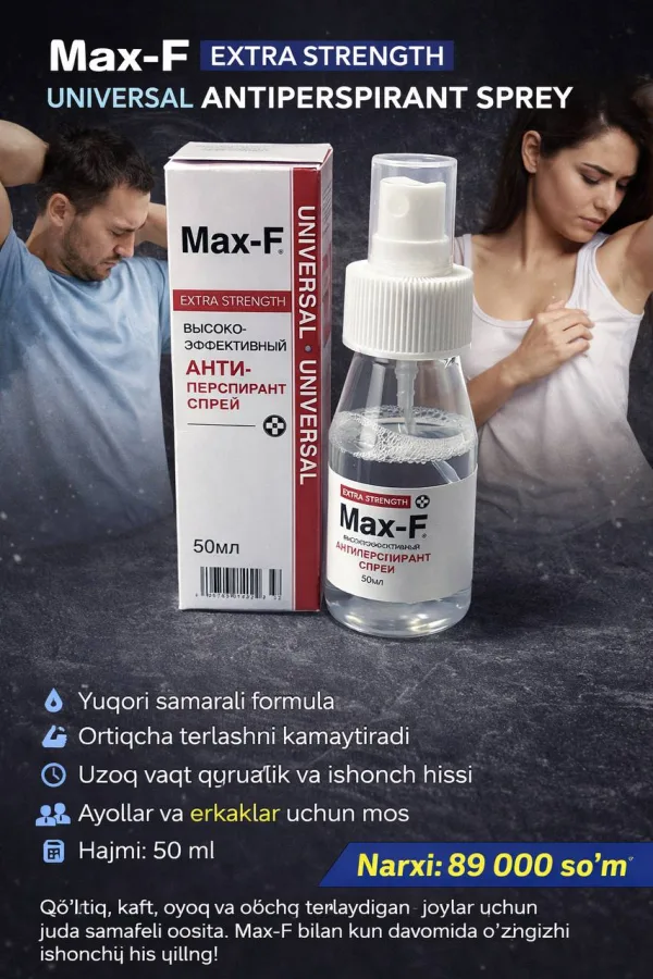 MAX_F Terlashga qarshi vosita